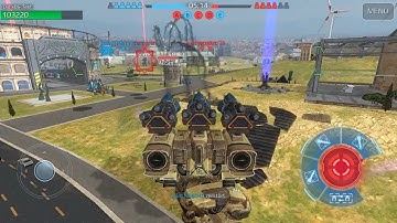 War Robots Testserver 3.9 New Map Rome & Chichmera Gameplay