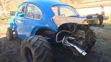 3x3 trailing arms with stock length bus axles and how I made it work