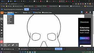 How to complete your sugar skull template virtually using youidraw