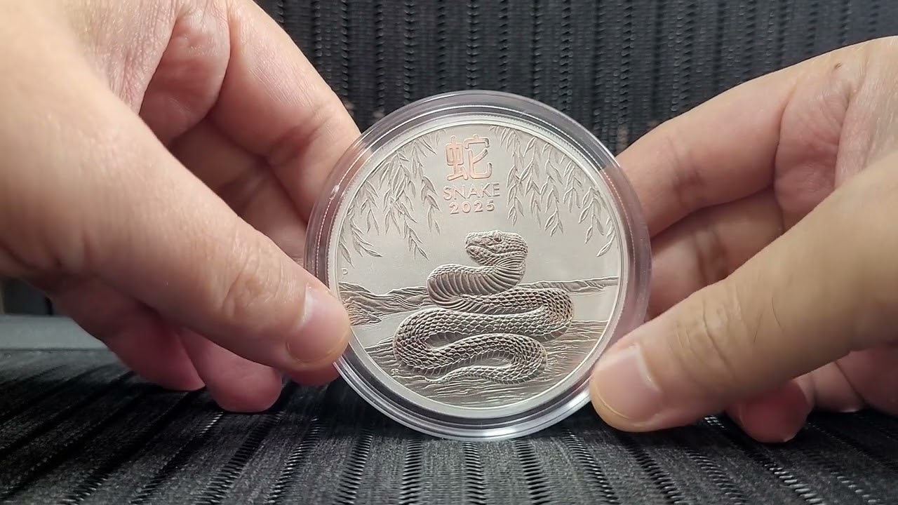 AUSTRALIA LUNAR SERIES PERTH MINT 5 OZ SNAKE SILVER COIN REVIEW