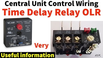 package unit control OLR Amps Setting , delay timer how connect wiring learn practically Hindi me