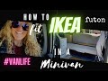 #VANLIFE | How to Fit IKEA FUTON in a MINIVAN | Van Update | Packing & Organizing Rooftop Cargo Box