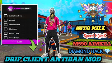DRIP CLIENT V10 MOD MENU | AIMKILL - M590 COVER KILL I HG CHEATS V2 MOD MENU | MOBILE PANEL