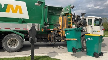 Quick Catch! WM Labrie Automizer Garbage Truck in Action!
