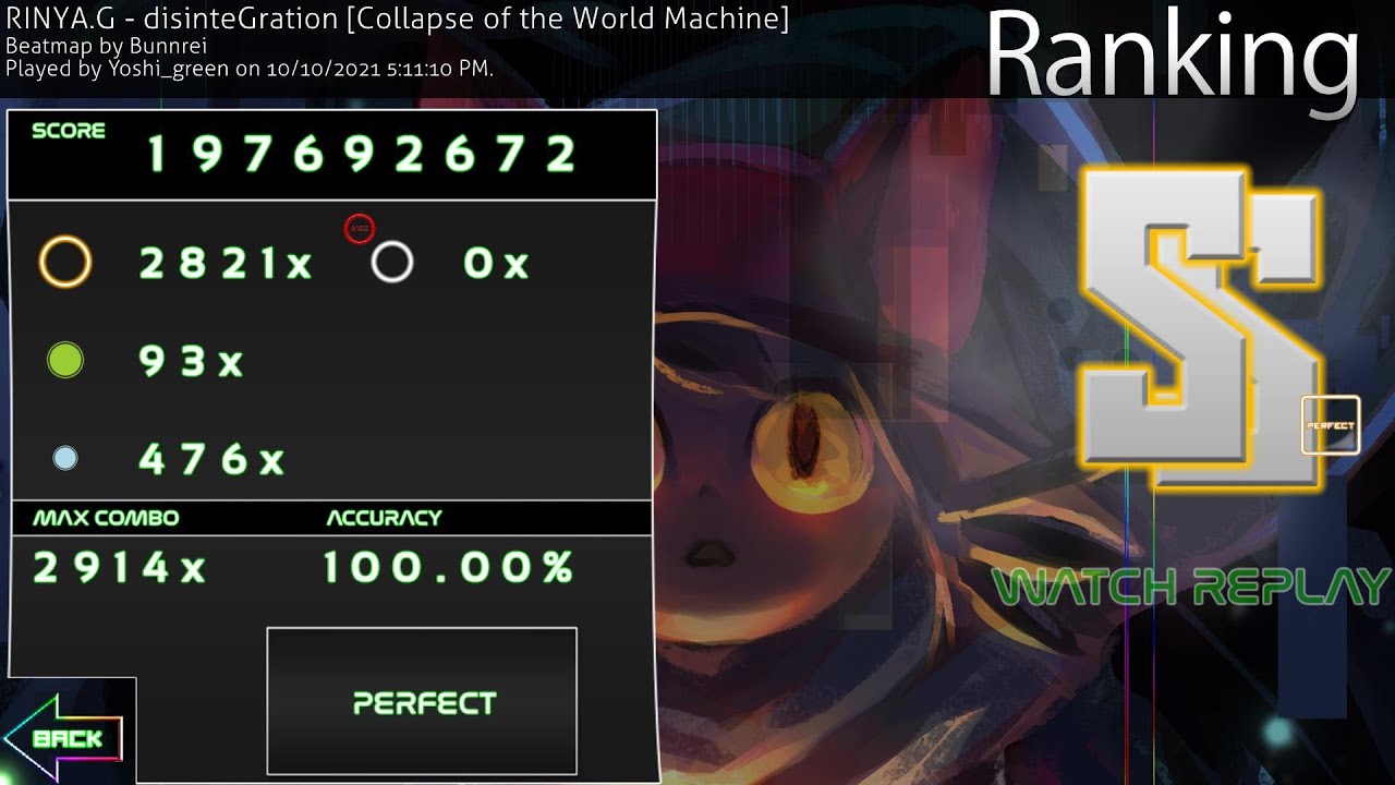 osu! CtB | disinteGration [Collapse of the World Machine] + PF (862pp)