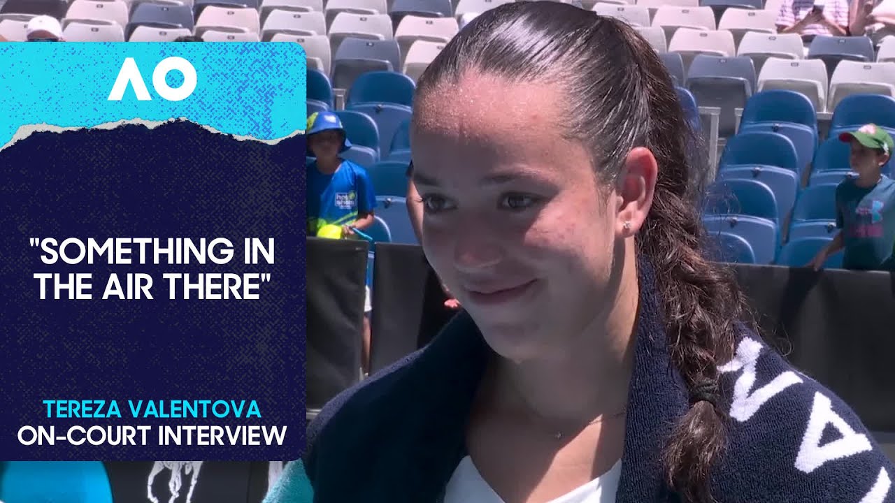 Tereza Valentova On-Court Interview | Australian Open 2026 First Round