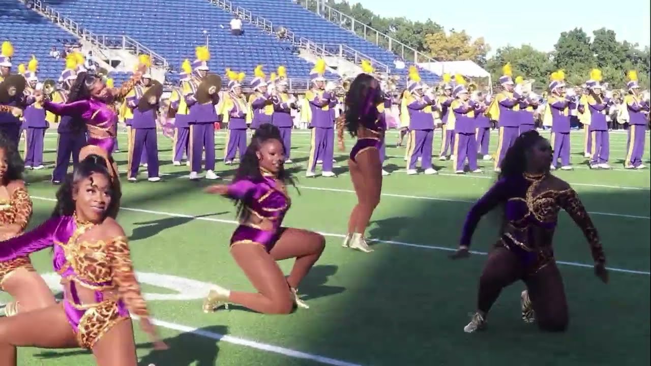 Miles College's PURPLE MARCHING MACHINE halftime performance...