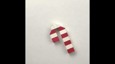 LEGO Candycane Christmas Ornament