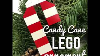 LEGO Candycane Christmas Ornament