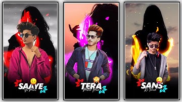 Boys attitude trending fire effect whatsapp status video editing in kinemaster