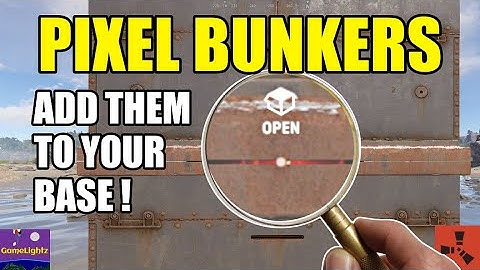 How to Integrate PIXEL BUNKERS Into ANY Base (Rust Building Tutorial)