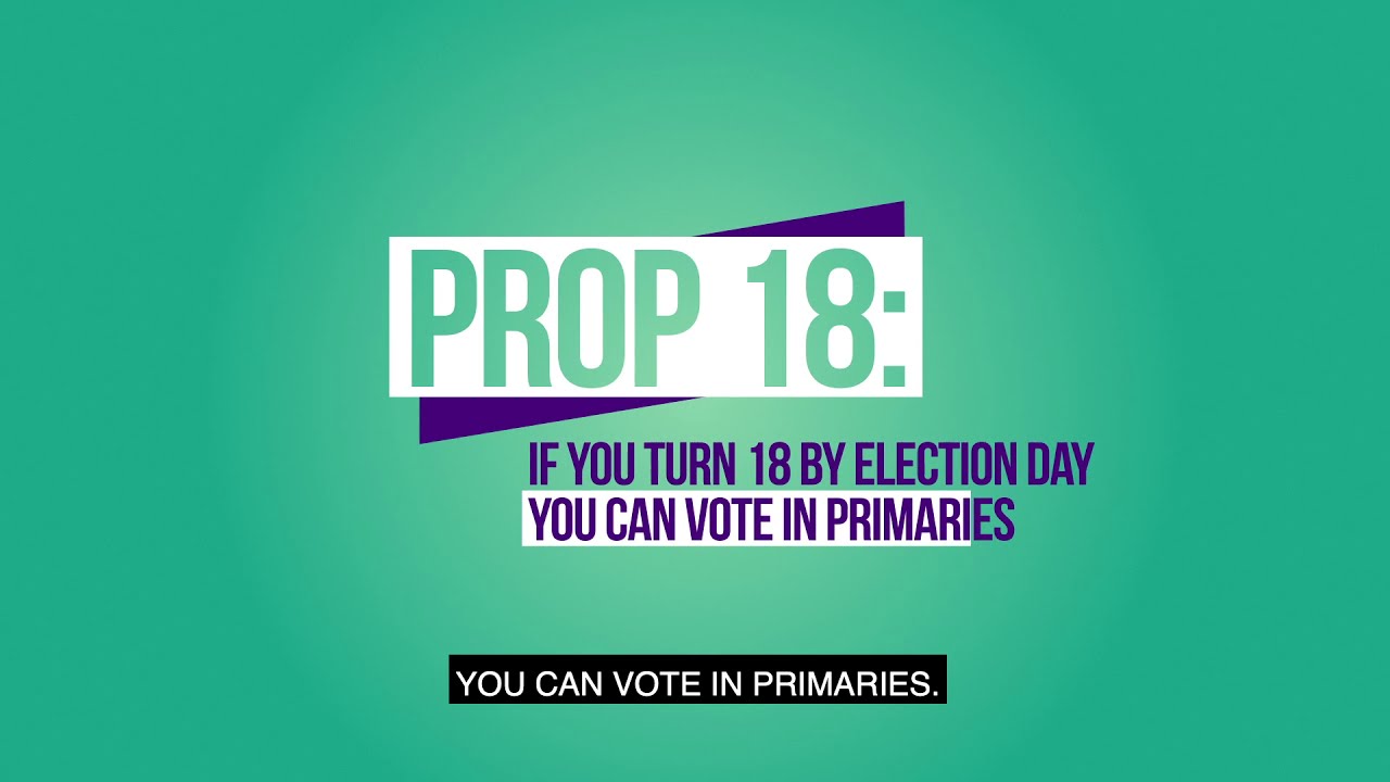 Vote Yes on Prop 18