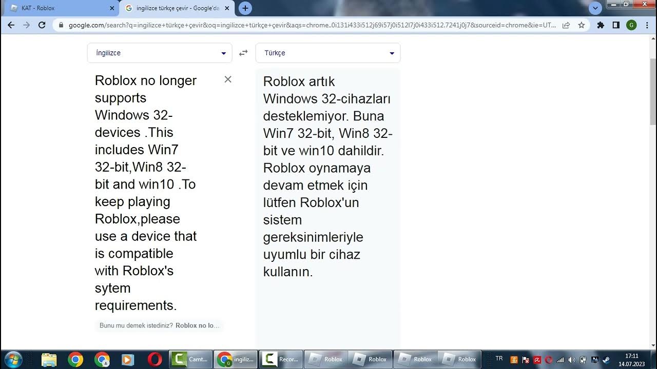 Roblox 32 bit a lmama sorunu t rk e youtube
