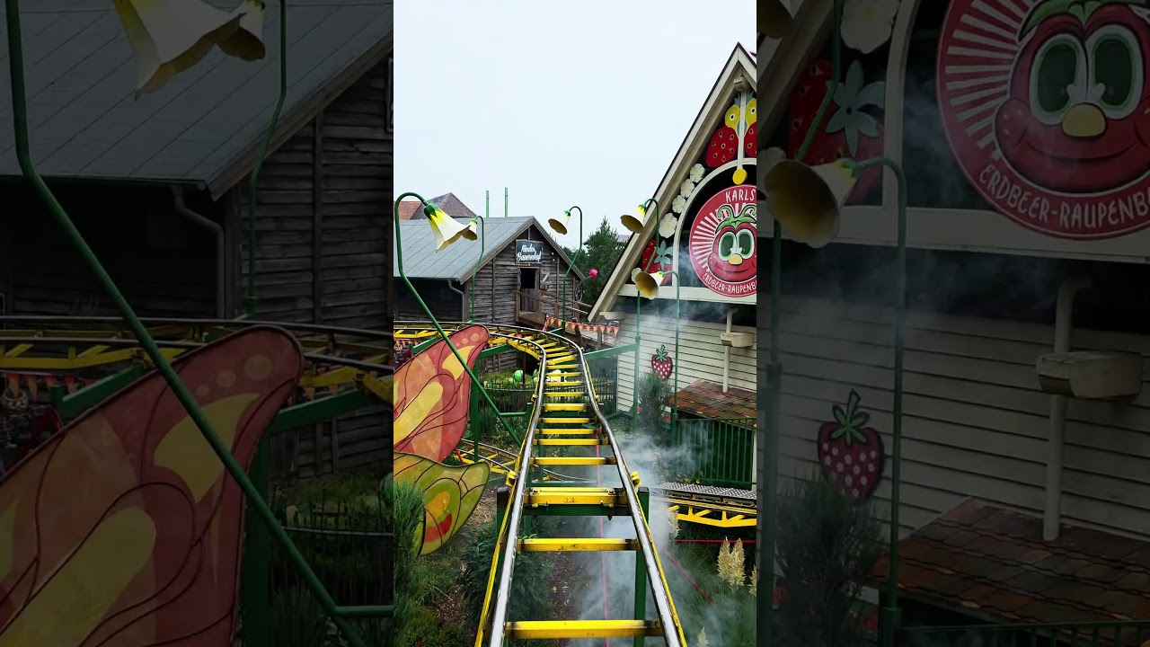 Karls Erlebnisdorf - Fahrt mit der Raupenbahn 🐛
