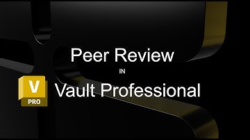 Peer Review Setup in Autodesk Vault Professional