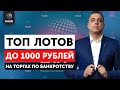 Топ лотов до 1000 рублей на торгах по банкротству 6