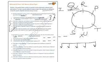 RBI Grade B 2022 |  Memory Based Paper 2021  (Reasoning Part 2)| By Anshul Malik