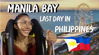🇵🇭 My last day in Manila Bay Philippines. Having fun at SM by the bay | สวนสนุกติดทะเล ฟิลิปปินส์