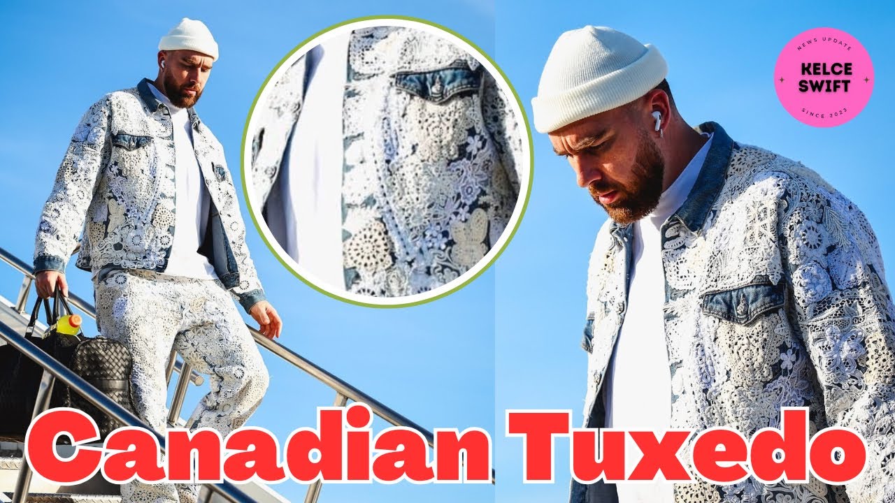Travis Kelce’s Latest Travel Look Takes the Canadian Tuxedo to a New