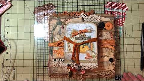 Autumn File Folder, Guest Check Mini Album