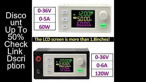 60W/120W CNC DC Buck Boost Converter Color Screen Adjustable Voltage Current Regulator Constant Powe