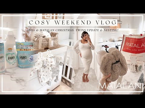 COSY WEEKEND VLOG | Asda & Matalan Christmas New in, Twins Update & Home Organisation!