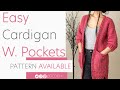 How to Crochet: Cardigan w. Pockets | Pattern & Tutorial DIY