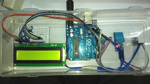 Project video on Weather report showing Temperature, Humidity, Pressure and Altitude.