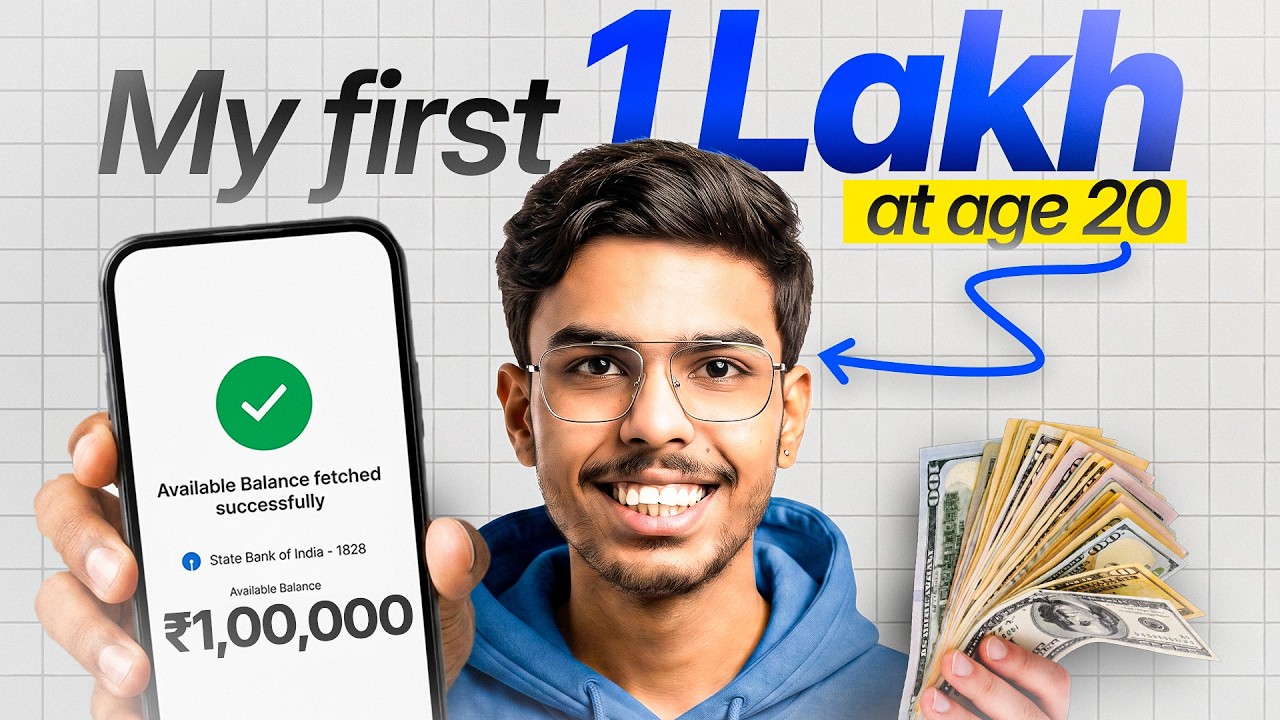 How I Made My First ₹1 Lakh at 20