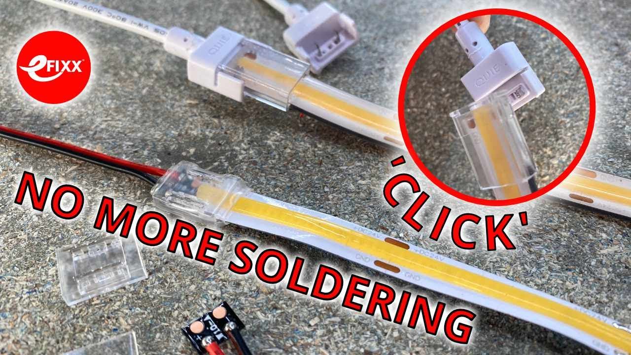 Low Profile Beetle Clip Connectors for IP20 LED Strips