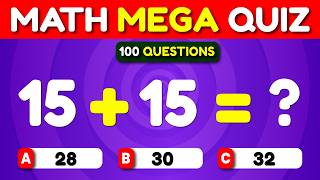 It's Impossible to Pass This 100-Question Math Challenge! Math Mega Quiz | Quiz Cottage screenshot 5