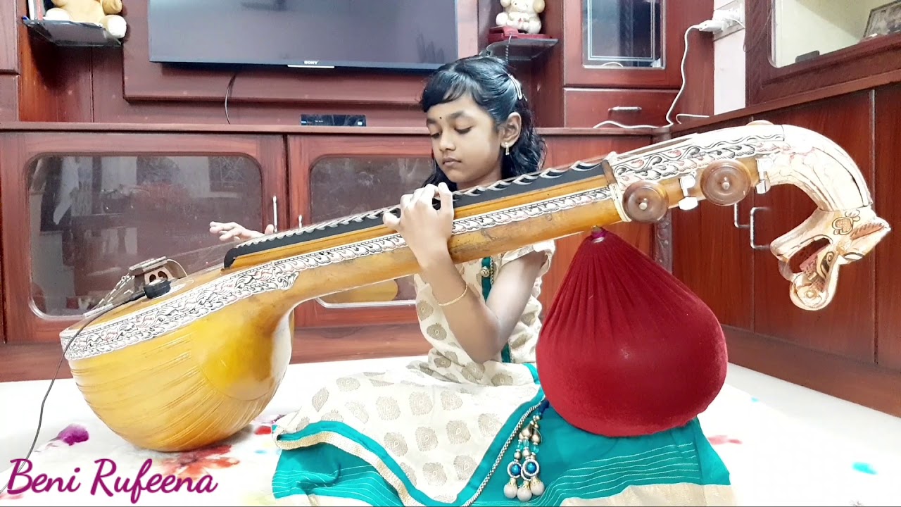  Anbendra  mazhaiyile Veena by Beni Rufeena with carnatic notes