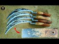 Turning a Leaf Spring into four Hand Sickles