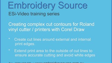 Using Corel Draw to create complex cut contours for a vinyl cutters
