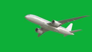 Airplane Flight Greenscreen