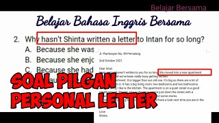 Latihan Soal Pilgan Personal Letter