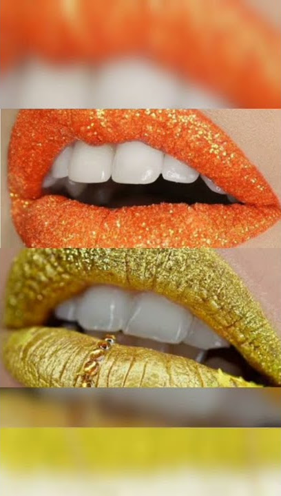 Glitter Yellow VS Glitter orange #youtubeshorts #subscribe