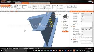 IDEA StatiCa tutorial-1: beam to beam shear connection design using bolted end plates