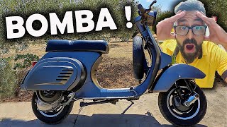 REACCIONANDO a la VESPA PK con MOTOR MODIFICADO de Miguel . Vlog 138