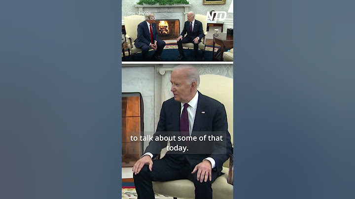 Biden Welcomes Trump to the White House