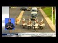 Nelson Mandela's body leaving 1 Military Hospital for the last time