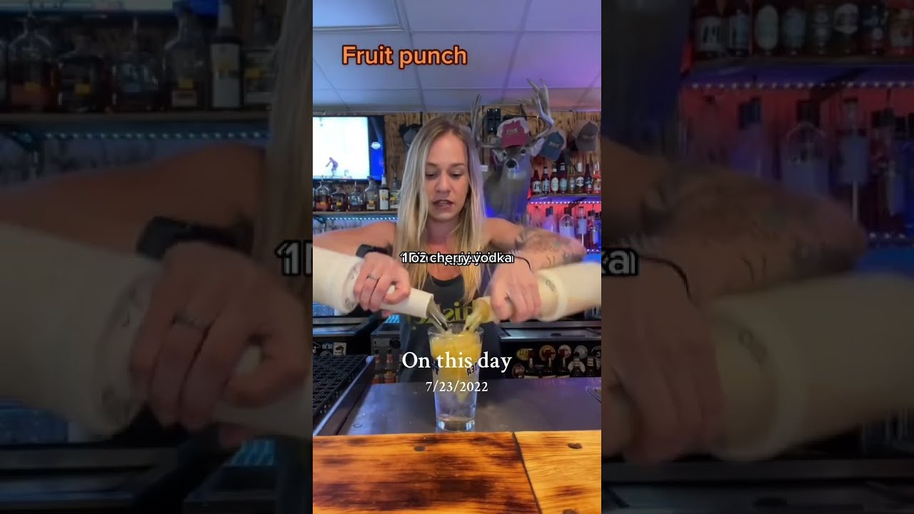 Best Drink For Those People Who Ask Something Fruity Bartender Fruitpunch Hawaiianpunch