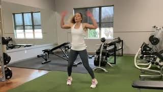 Jumping Jacks   alternative shown for bad joints