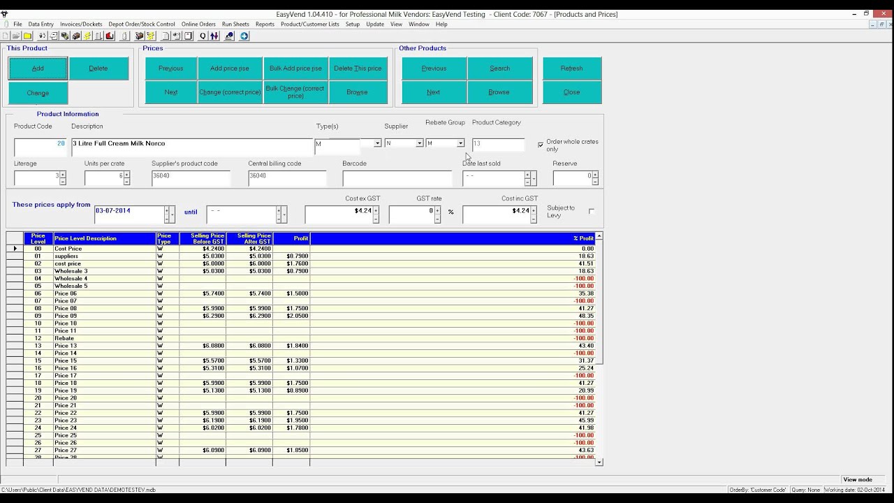 Adding A Product For Delivery Docket Number In EasyVend YouTube