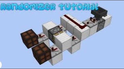 Easy Redstone Randomizer Tutorial in Minecraft