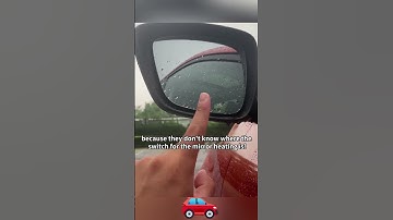 Only 3% of people know how to use rearview mirror heating!#car #driving #tips #tutorial #shorts