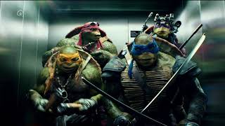 The turtles are breaking tension in this funny scene.