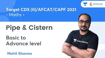 Pipe & Cistern | Basic To Advance Level | Target CDS (II)/AFCAT/CAPF 2021 | Mohit Sharma