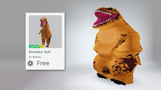 HURRY! HOW TO GET THIS FREE DINOSAUR ITEMS IN ROBLOX! (2024)