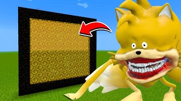 How to Make A Portal To The Tails Sonic Tapes Dimension in Minecraft!